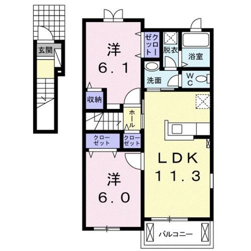 間取図 インフィニティ　I