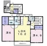 ジェルメＳ 2LDKの間取り