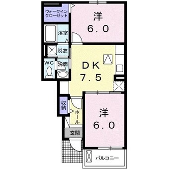 間取図 セントラル・エイトＡ