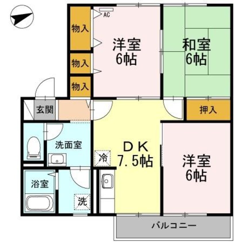 間取図 ピュアハウス絹