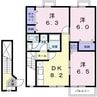 青空館Ａ 3DKの間取り