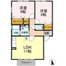 レオーノ 2LDKの間取り