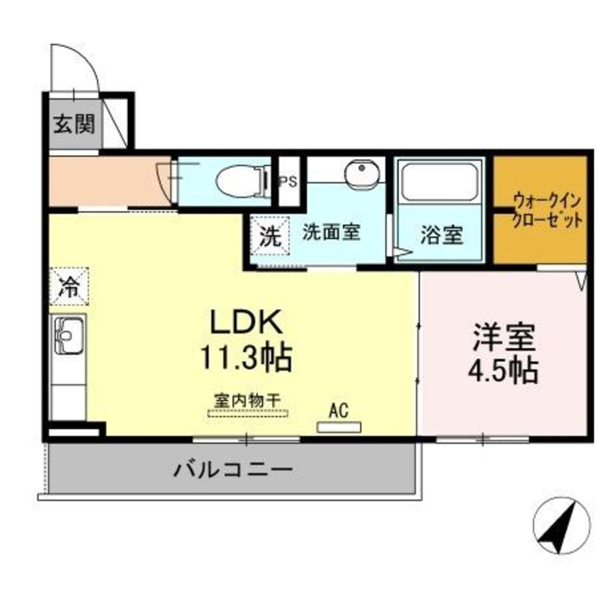 間取図 ラルーチェＡ