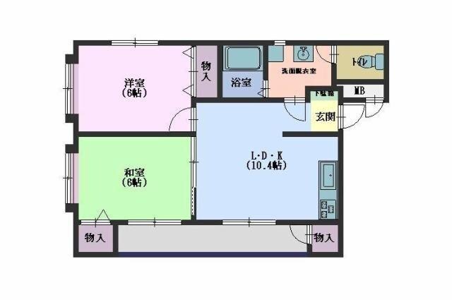 間取り図 サンリア　Ｂ