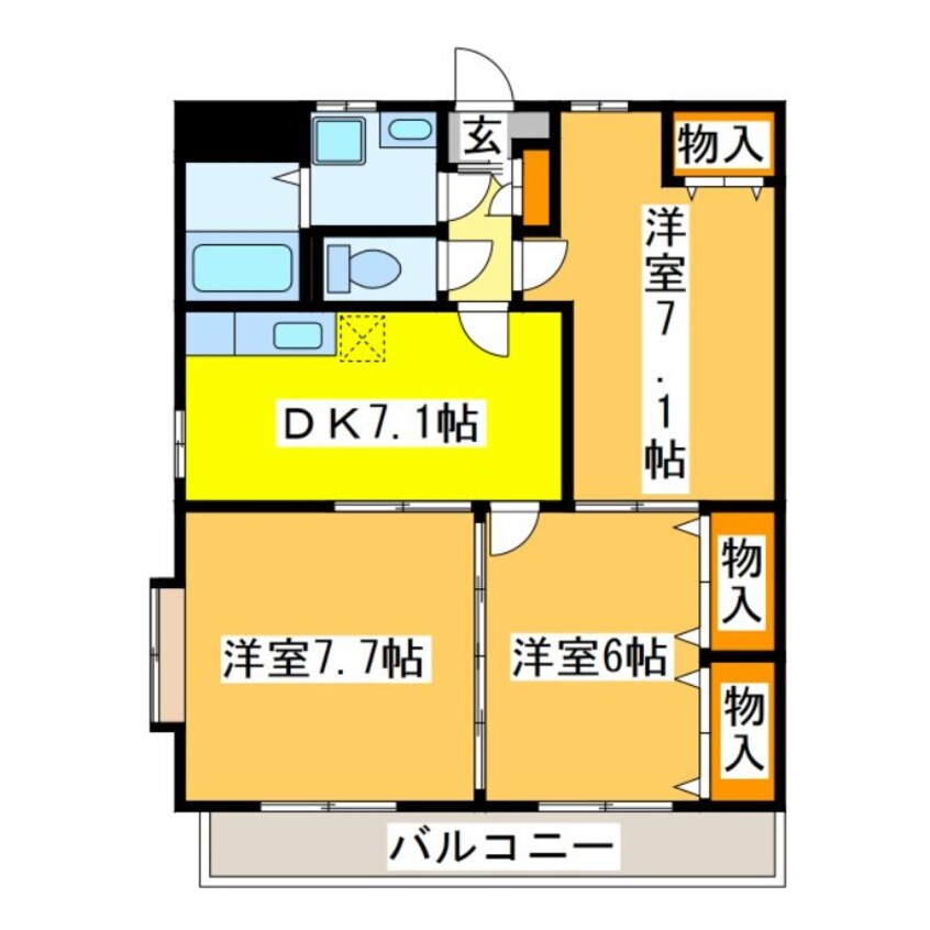 間取図 サンフィオーレ　Ａ