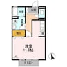 モンシャトー 1Rの間取り