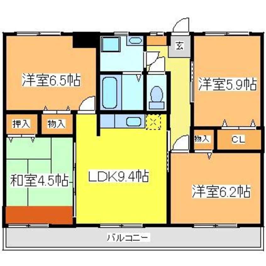 間取図 グランデル　Ｃ棟