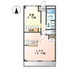 サン・ソレイユ西条　壱番館 1LDKの間取り