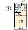 フレグランス　A棟 1Kの間取り