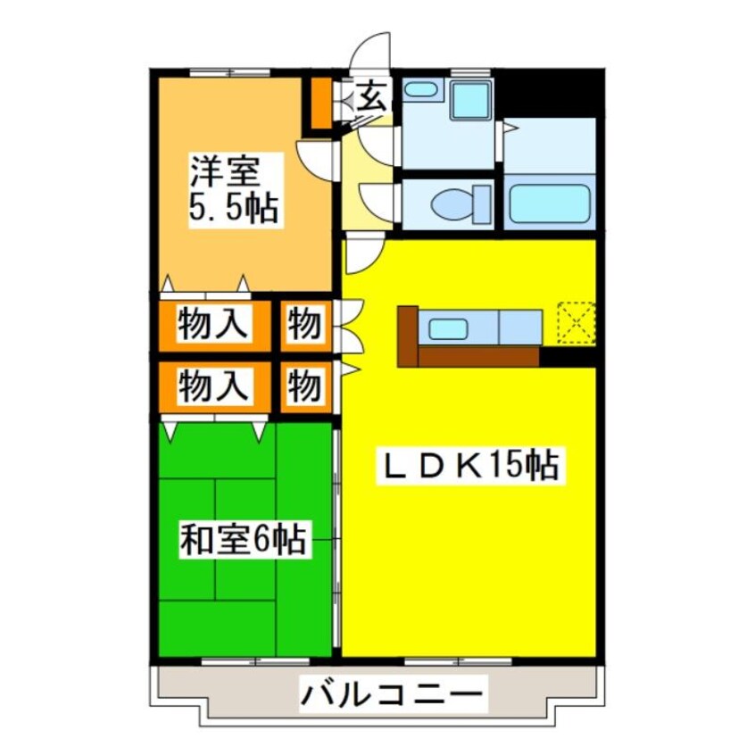 間取図 レピエス　Ａ