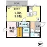 ハイアークＤ 1LDKの間取り