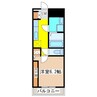 フラワーウッド寺家駅前Ａ 1Kの間取り