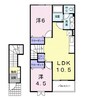 アクアスカイ 2LDKの間取り