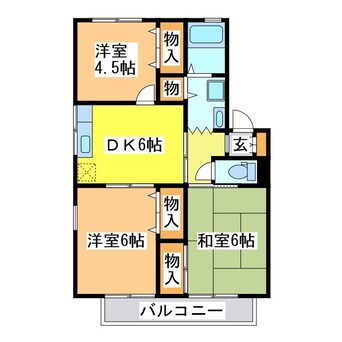 間取図 タウンコートＡ