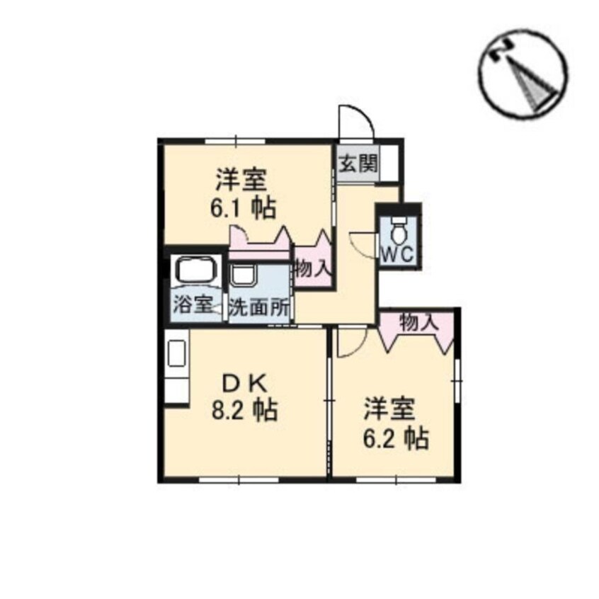 間取図 ハピネス西条　Ａ棟