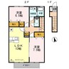アザレアコートアミカ　Ｃ棟 2LDKの間取り