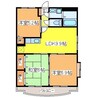 グランデル　Ａ棟 3LDKの間取り