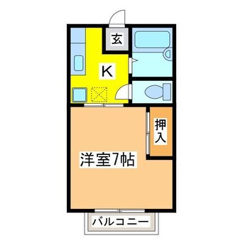 間取図 フォレストイン西条Ｃ