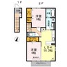 シャンテピエール 2LDKの間取り