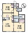 CASA M II 2LDKの間取り