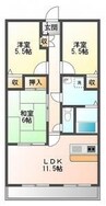 Jランドシティ 3LDKの間取り