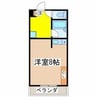 クニヒロマンションC 1Kの間取り