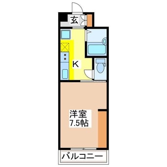 間取図 ユニヴェルシテクニヒロＢ