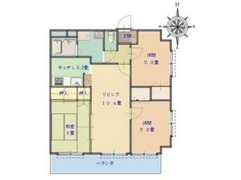 間取図 メゾン昭和町