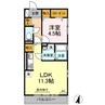 シティパル 1LDKの間取り