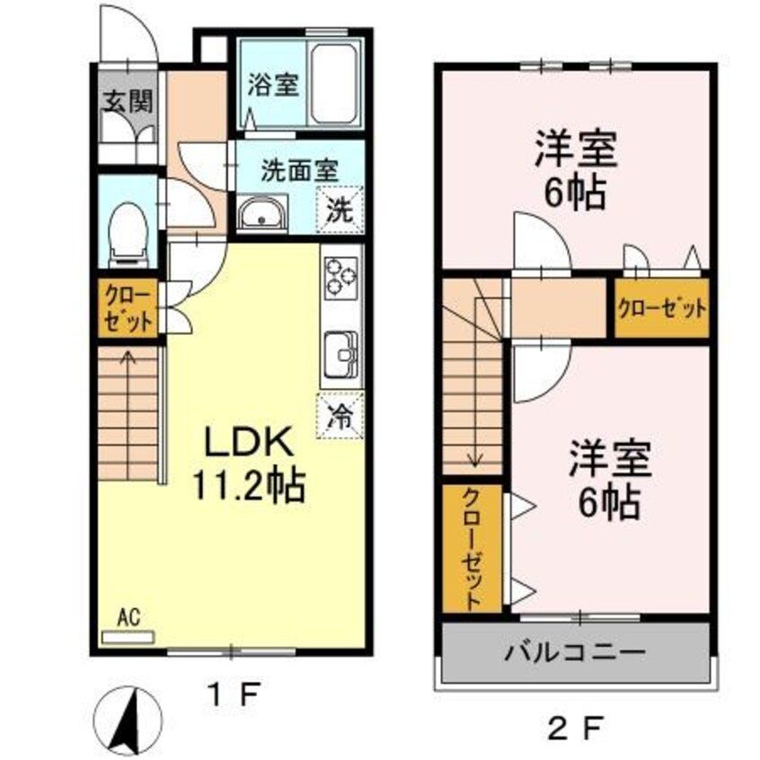 間取図 煉瓦館シャレー