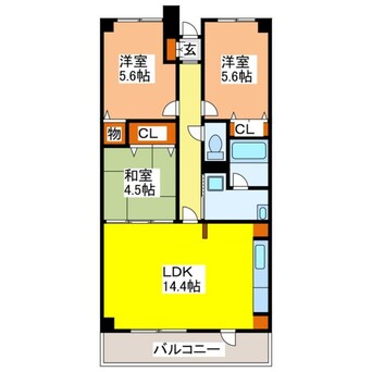 間取図 カトレアマンション