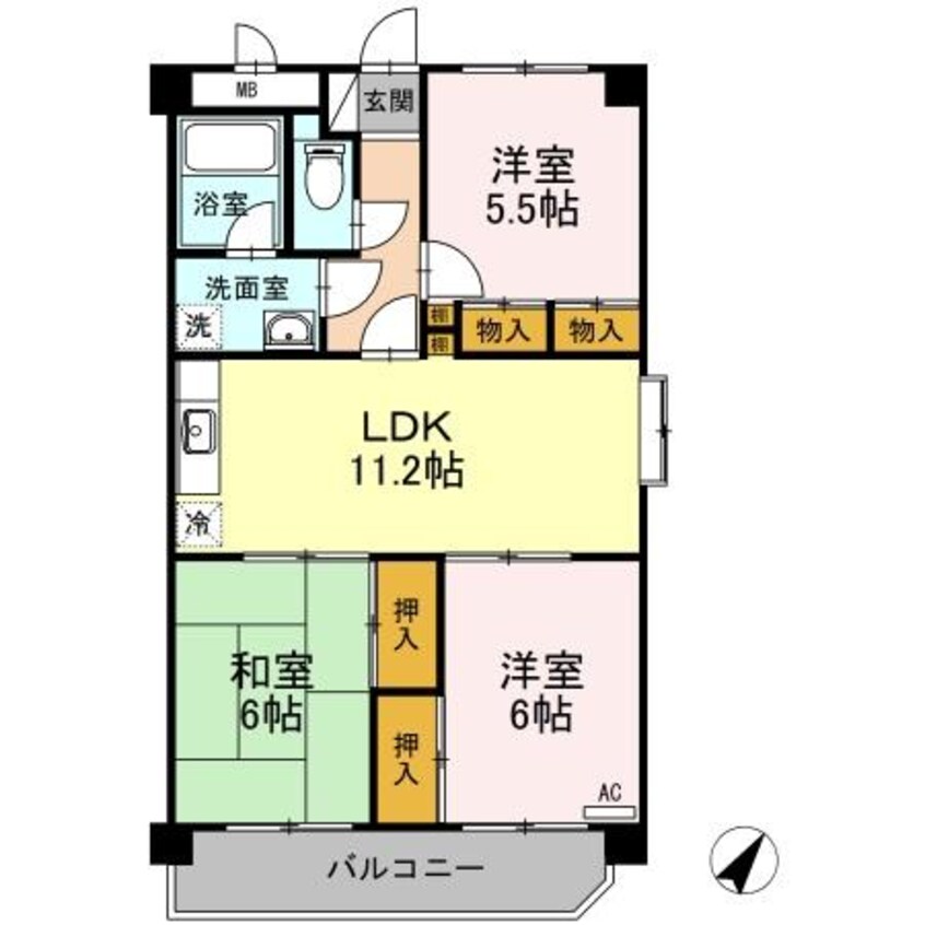 間取図 脇坂マンション