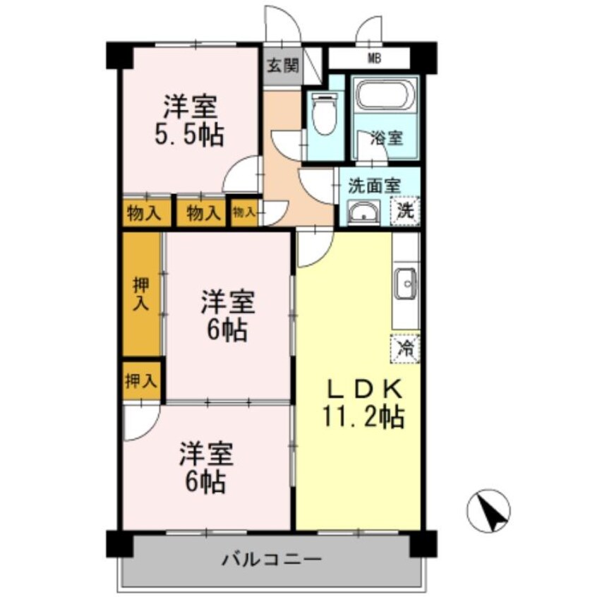 間取図 脇坂マンション