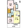 カーサアリエッタＡ・Ｂ・Ｃ　Ａ棟 2DKの間取り