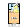 アルカディアI 1Kの間取り