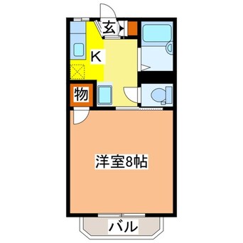 間取図 島崎コーポＢ