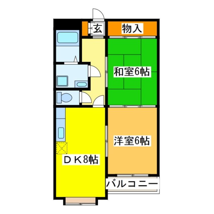 間取図 マンションリュウII