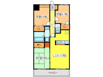 間取図 ソレイユ西条