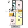 D-room Ishii 2DKの間取り