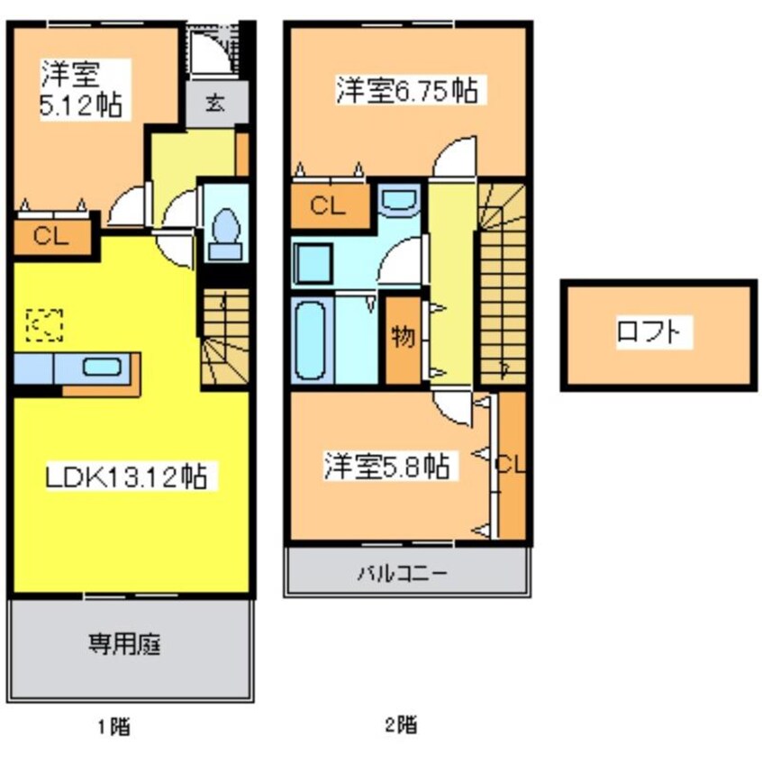 間取図 ティファナＤ