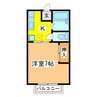 フォレストイン西条A 1Kの間取り