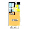 三宅ハイツＢ 1Kの間取り