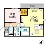 D-room寺家駅前Ａ 1LDKの間取り