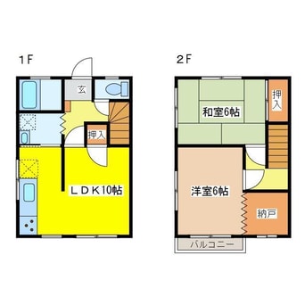 間取図 メゾン大地面