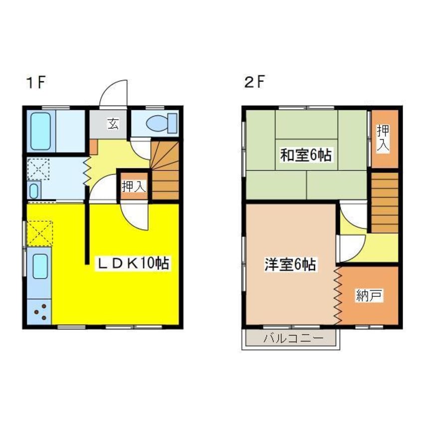 間取図 メゾン大地面