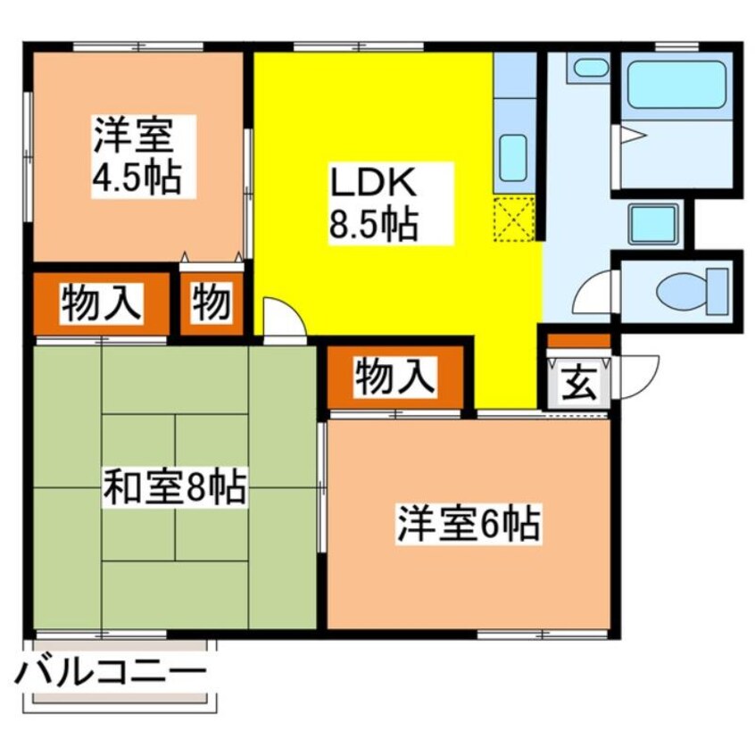 間取図 ロイヤルハイムＢ