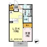 クレールレセンテＢ 1LDKの間取り