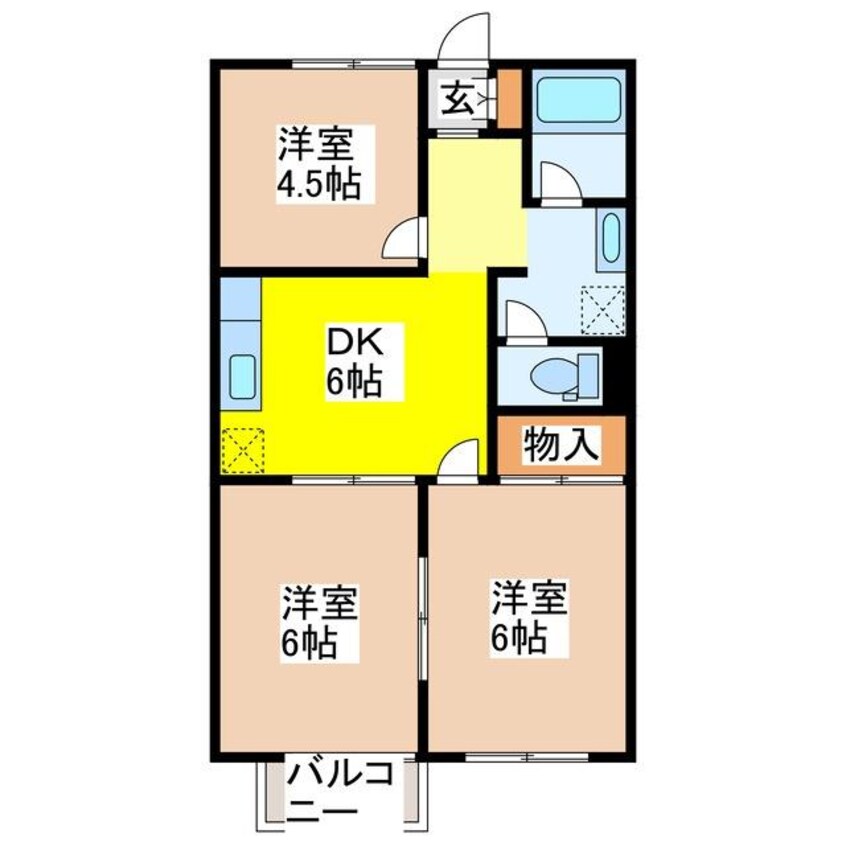 間取図 エクセルコート