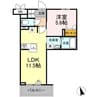 メセナ寺家 1LDKの間取り