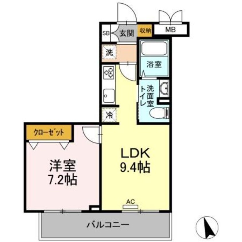 間取図 メセナ寺家